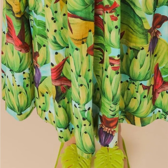 Vibrant Green Monstera Leaf Jelly Sandals PURCHASED IN BRAZIL 🇧🇷 - Picture 2 of 5